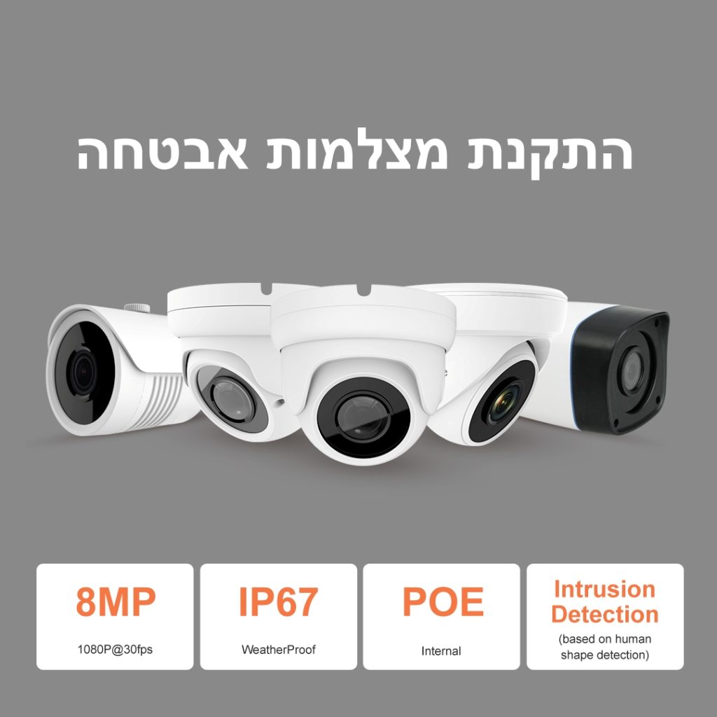 התקנת מצלמות אבטחה ראשון לציון